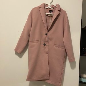 Pink Topshop trench coat